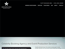 Tablet Screenshot of headlinebooking.com